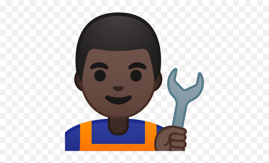 Man Mechanic Emoji With Dark Skin Tone Light Skin Cartoons Electrician Emoji Free