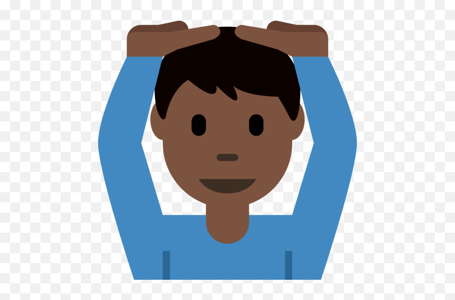 U D Man Gesturing Ok Dark Skin Tone Emoji Clip Art Ok Face Emoji Free Transparent Emoji