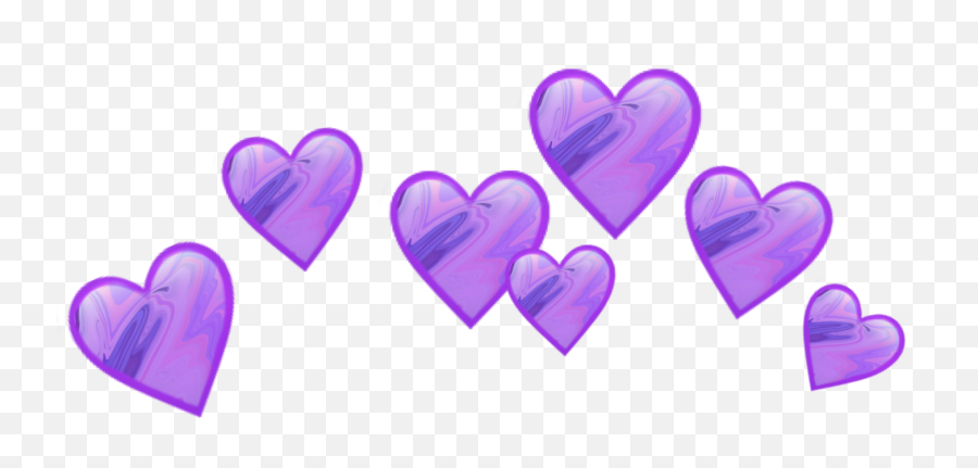 Purple Heart Emoji Purple Heart Crown Png Discord Crown Emoji Free