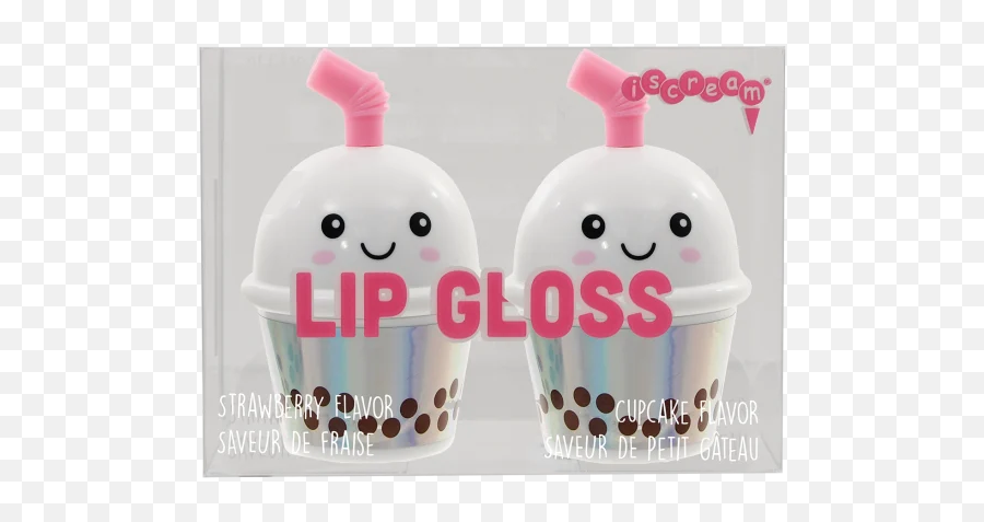 Bubble Tea Lip Gloss Set - Ice Cream Emoji,Bubble Tea Emoji