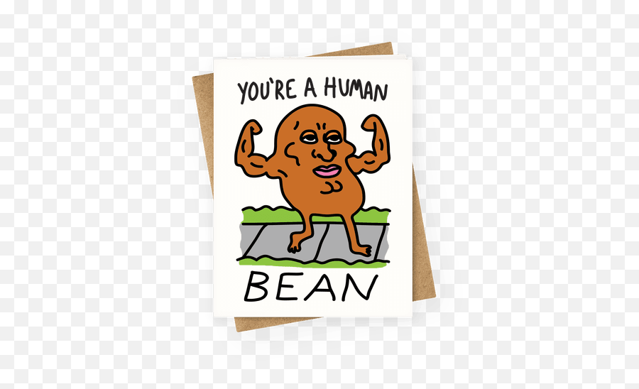 Tumblr Greeting Cards Lookhuman - I M A Human Bean Emoji,Tumblr Emoticon