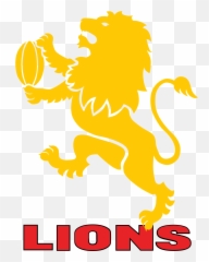 Lions Clipart Rugby Lions Rugby Transparent Free For - Golden Lions Rugby Logo Emoji,Rugby Emoji