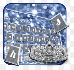 Silver Crown Keyboard Theme - Apps En Google Play Computer Keyboard Emoji,Emoji De Corona