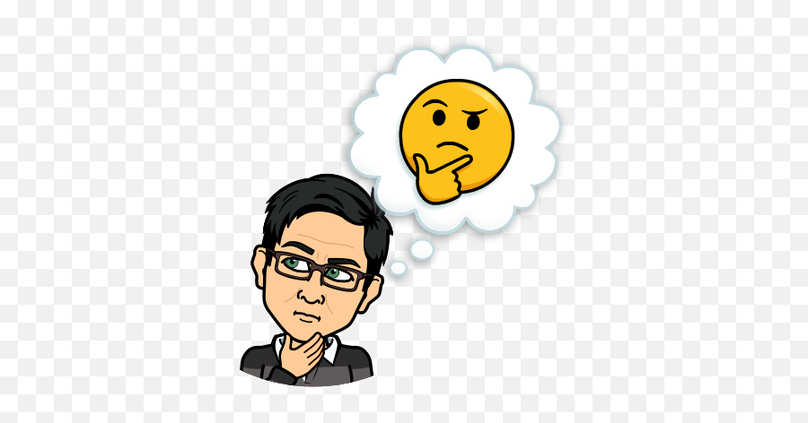 Welcome To The Addiverse Was Blind But Now I See - Thinking Bitmoji Emoji,Blind Emoticon