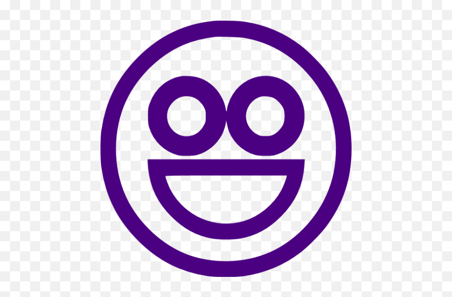 Indigo Emoticon 49 Icon - Emoji,Purple Circle Emoji