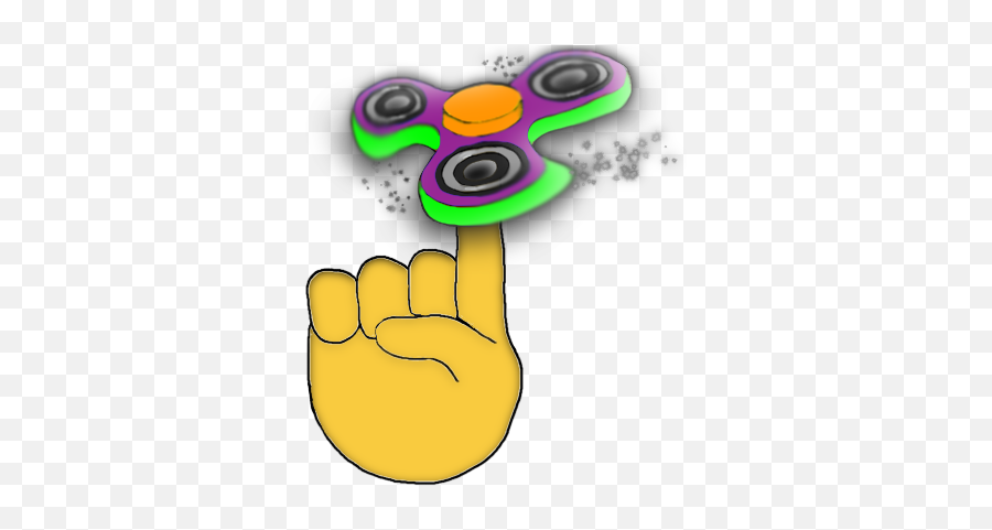 Fidget Spinner Emoji Stickers - Clip Art,Fidget Spinner Emoticon