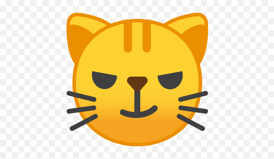From - Cat Smile Emoji,Sarcastic Emoji