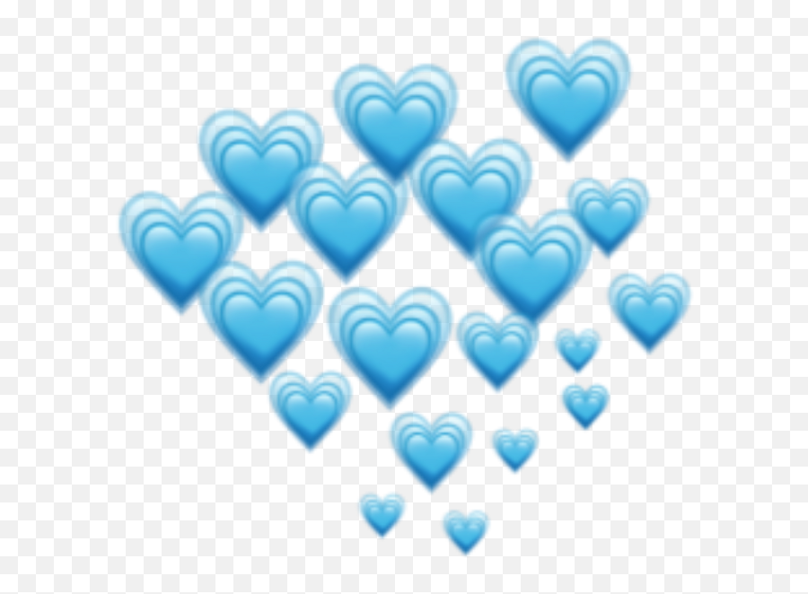Download Blue Hearts Heart Emoji Emojis Freetoedit Remixit - Blue Heart Emojis Png,Blue Heart Emoji
