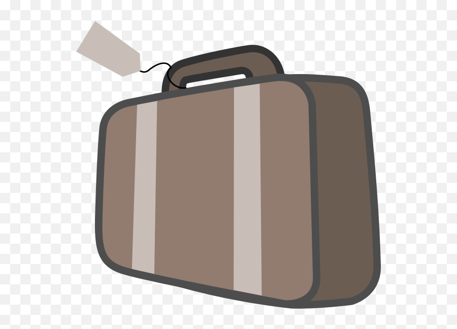 Vector Image Of Luggage With Handle And - Baggage Clipart Emoji,Emoji School Bag