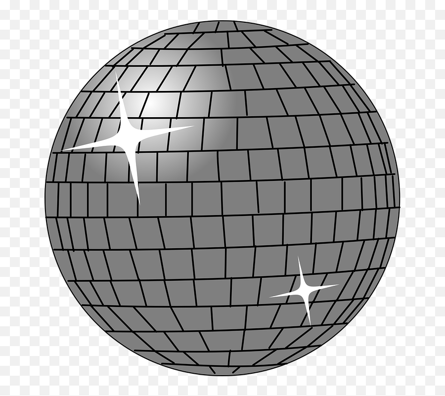 Disco Ball 60ies - Disco Ball Clip Art Emoji,Disco Ball Emoji