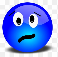 Library Of Stressed Face Clip Freeuse Stock Png Files - Feeling Blue Idiom Emoji