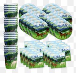 Wild Horses Birthday Party Tableware - Amazon Birthday Supplies For Horse Emoji,Horse Emoji Pillow