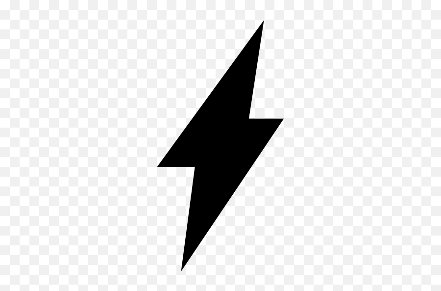 Bolt Icon At Getdrawings - Lightning Bolt Icon Png Emoji,Thunder Emoji