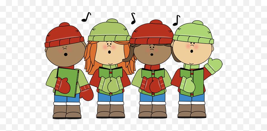 Caroling Clipart Song Caroling Song - Caroling Clipart Emoji,Christmas Carol Emoji