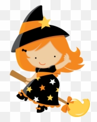 Bat Pumpkin Witch Broom Hat - Halloween Clipart Emoji