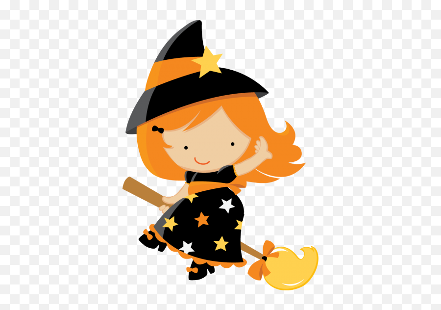 Bat Pumpkin Witch Broom Hat - Witch Halloween Clipart Emoji,Witch On Broom Emoji