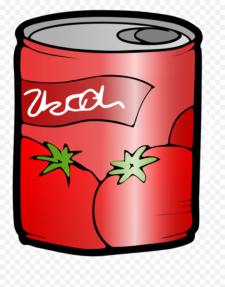 Tomato Juice Can Vector Clipart Image - Can Food Clip Art Emoji,Thor Hammer Emoji