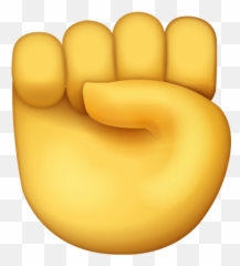 Fist Emoji Clipart - Raised Fist Emoji Png,Bang Emoji