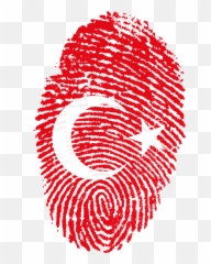 Turkey Flag Fingerprint Country Pride - Emoji