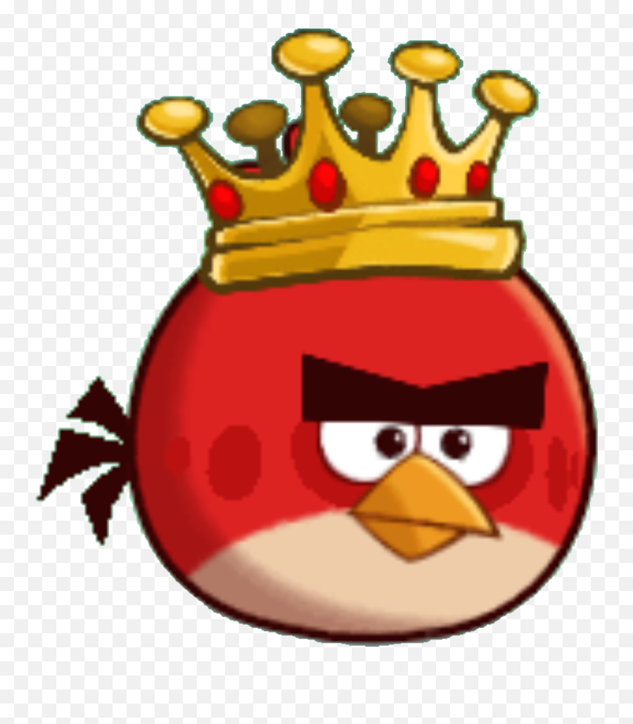 Png Transparent Angry Birds - Angry Birds King Red Emoji,Angry Bird Emoji