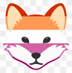 Bi Emoji Tumblr Posts - Cute Fox Face Png,Lesbian Flag Emoji