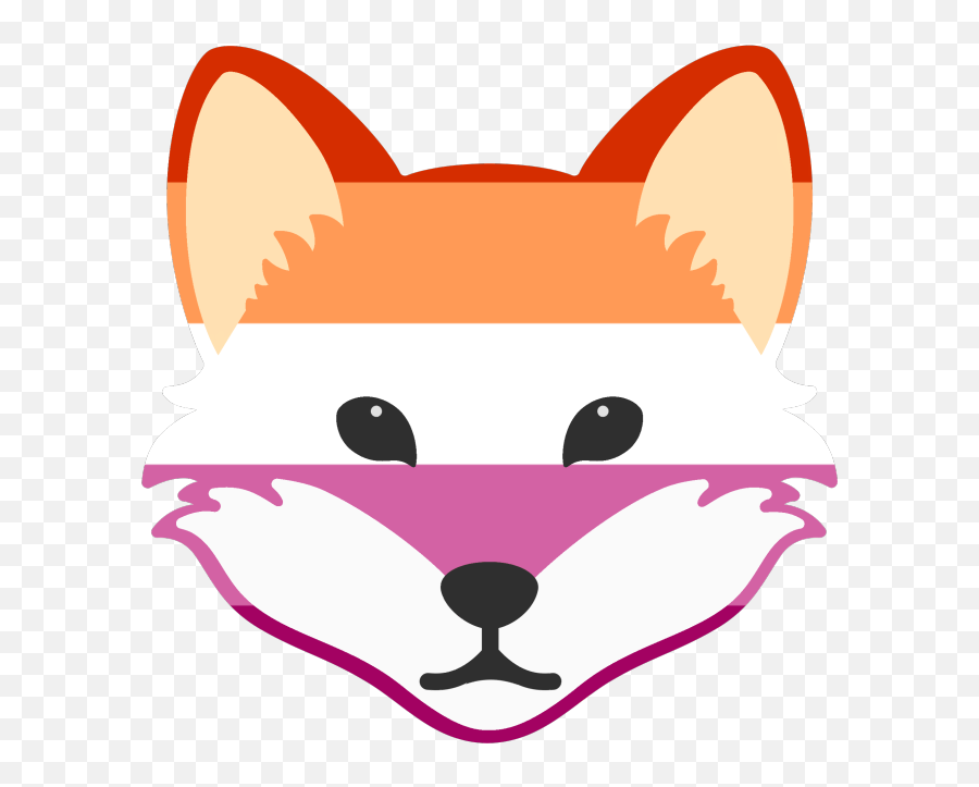 Bi Emoji Tumblr Posts - Cute Fox Face Png,Lesbian Flag Emoji