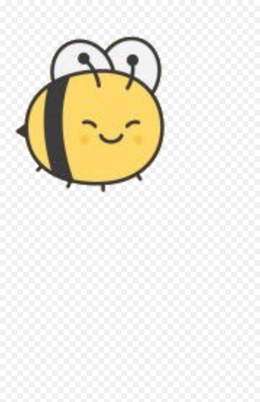 Bee Yellow Cute Small Tiny Freetoedit - Cartoon Emoji,Bee Emoticon