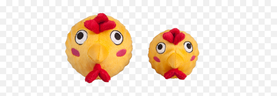 Fabdog Cross Eyed Emoji Faball M 10 1 Cm - Boerenwinkel Chicken Ball Dog Toy,Cross-eyed Emoji