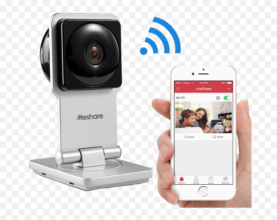 Meshare Smart Wifi Hd Video Security Camera And Baby Monitor - Free Wifi Sign Emoji,Camera Monkey Emoji