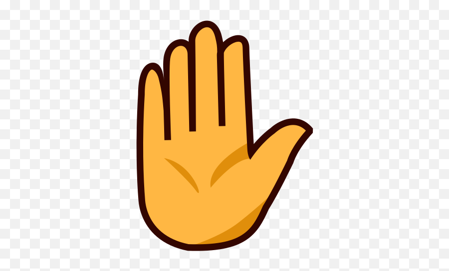 Raised Hand Emoji For Facebook Email Sms - Sticker In Facebook Hand,Hand Emojis