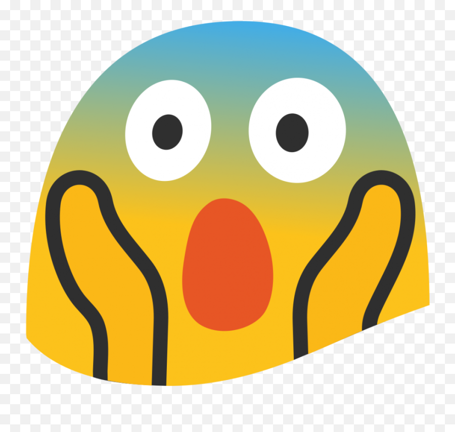 Screaming Smiley Face Transprent Png Free Download - Screaming Face Emoji Png,Screaming Emoji