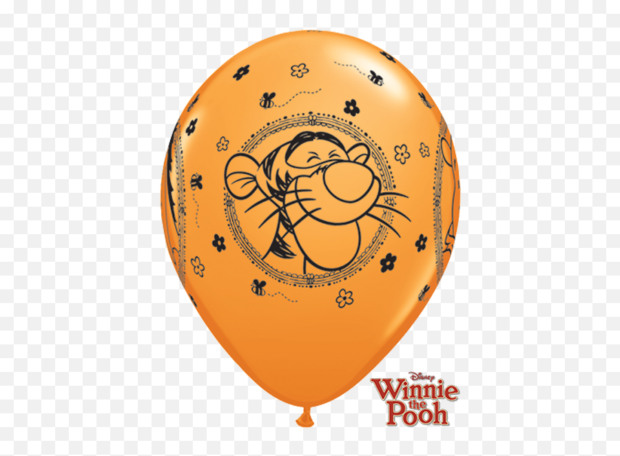 10 X 11 Winnie The Pooh Characters Assorted Qualatex Latex - Winnie The Pooh Emoji,Pooh Emoji
