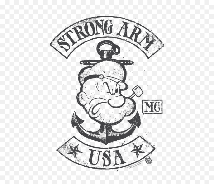 Popeye - Popeye Strong Arm Emoji,Strong Arm Emoticon