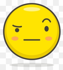 022 - Face With Raised Eyebrow Emoji