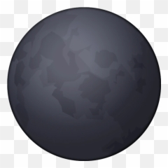 Dark Moon Emoji - Ios Moon Emoji Png,Moon Emoji
