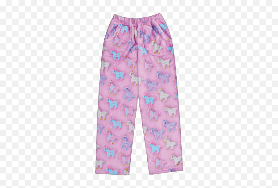 Unicorn And Stars Pants - Unicorn Plush Pajama Pants Emoji,Emoji Pants