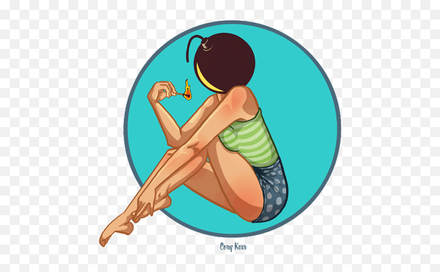 Pin Up Girl Stickers For Android Ios - Illustration Emoji,Blonde Girl Emoji
