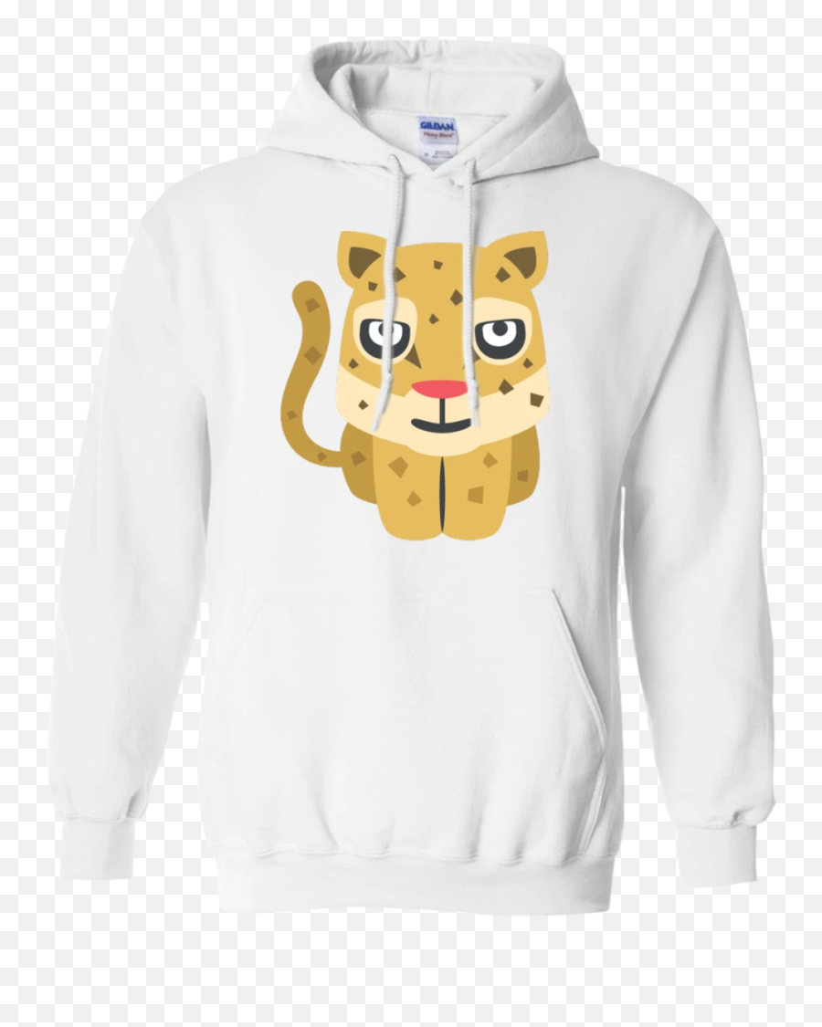 Leopard Emoji Hoodie - Cheetah Emoji,Hoodie Emoji