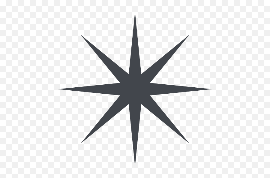 Eight Pointed Black Star Emoji For Facebook Email Sms,Black Star Emoji