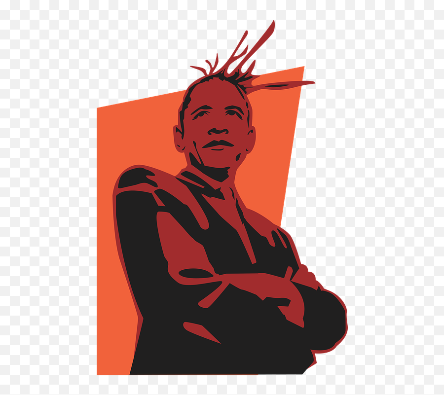 Free Hairstyle Hair Vectors - Barack Obama Emoji,Emo Emoticon
