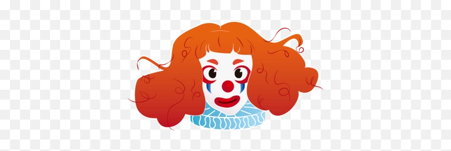 Downloadable Graphic Elements - Illustration Emoji,Creepy Clown Emoji