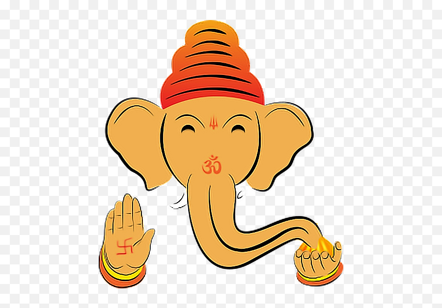 Lord God Vinayak Ganesh Foreground - Clip Art Emoji,Hindu Emoji