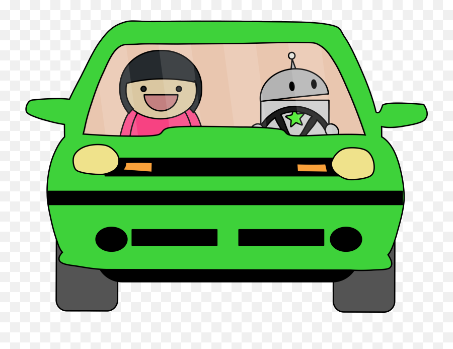 Self Driving Car Vector Freeuse - Robot Car Clip Art Emoji,Car Crash Emoji