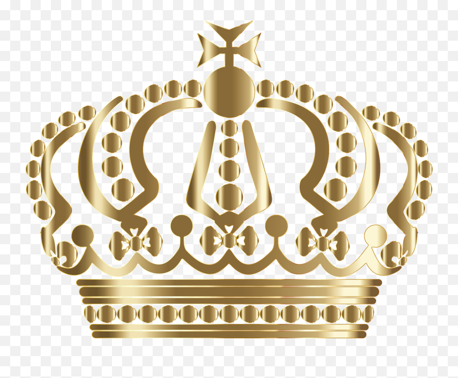 German Crown Royal King Queen - Transparent Background Gold Queen Crown Emoji,South Africa Flag Emoji