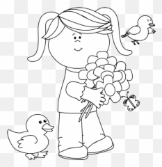 15716 Friends Free Clipart - Spring Girl Clipart Black And White Emoji,Roo Panda Emoji