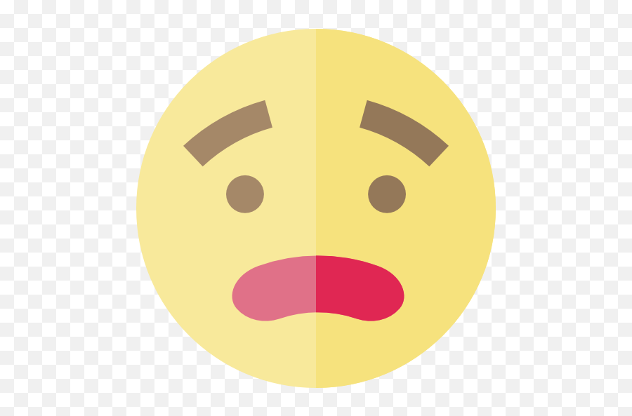 Disappointed Emoticons Emoji Feelings Smileys Icon - Circle,Irritated Emoji