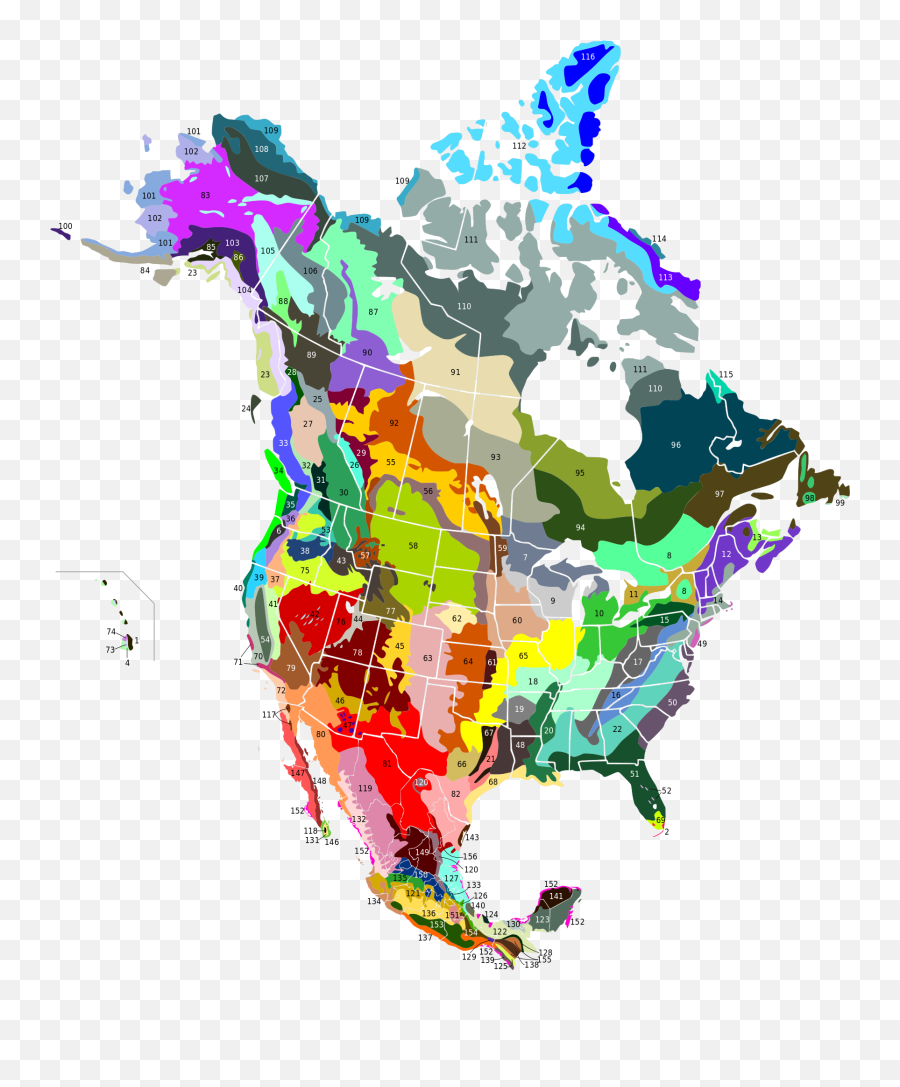 Terrestrial Ecoregions Usa Can Mex - Terrestrial Ecoregions North America Emoji,Emoji Level 110