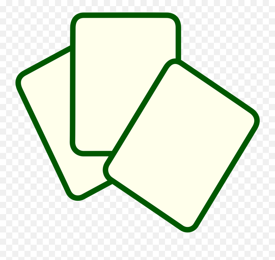 Blank Cards White Cards Business Cards - Blank Cards Clipart Png Emoji,Playing Cards Emoji