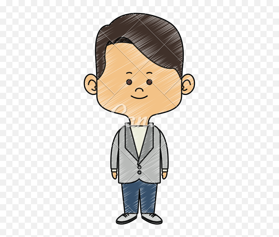 Cute Midget Man Cartoon Scribble Emoji,Midget Emoji