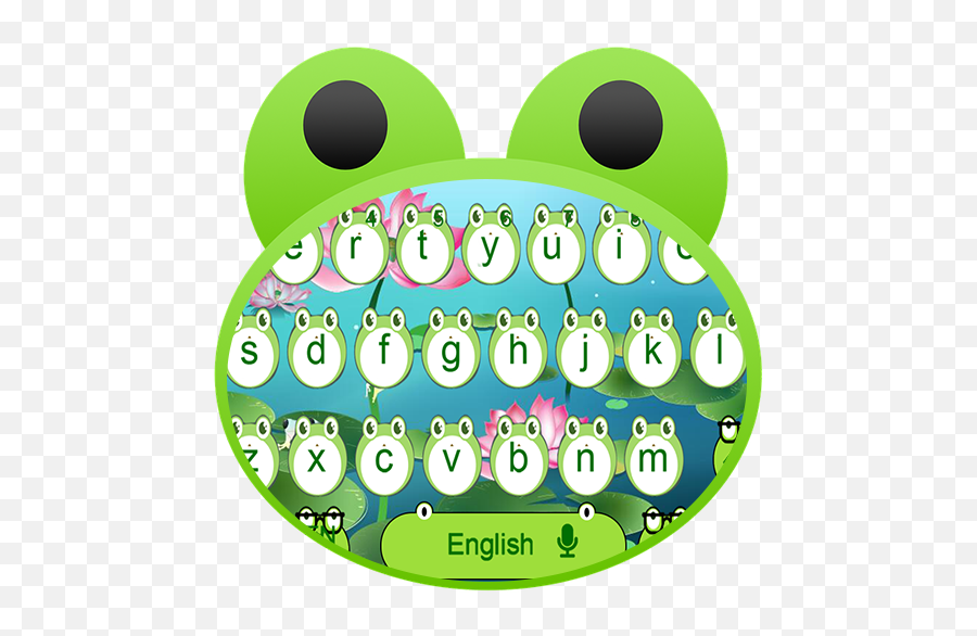 Cute Frog Big Eyes Keyboard Theme - Apps En Google Play Circle Emoji,Samsung Grimace Emoji